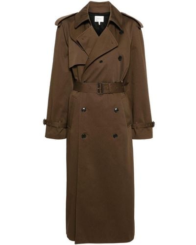 FRAME Classic Trench Wool Coat - Natural