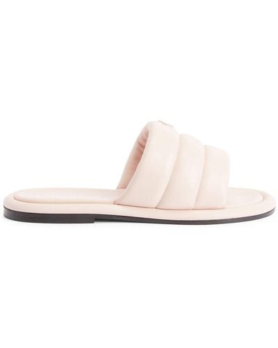 Giuseppe Zanotti Harmande Quilted Flat Sandals - White