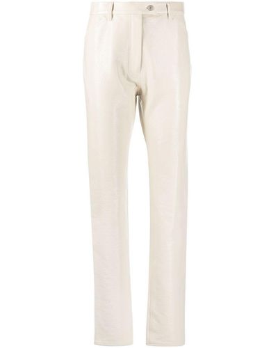 Courreges Faux-leather Slim Pants - Multicolour