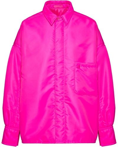 Valentino Garavani Stud-detail Shirt Jacket - Pink