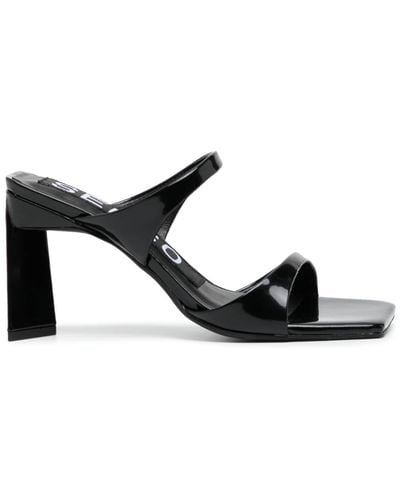 Senso Valeria Leren Sandalen - Zwart