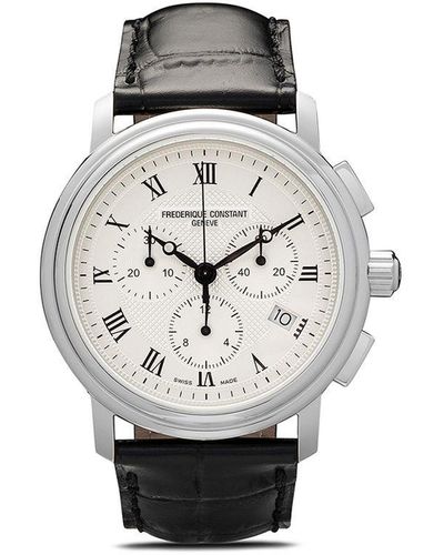 Frederique Constant Classics Quartz Chronograph Horloge - Wit