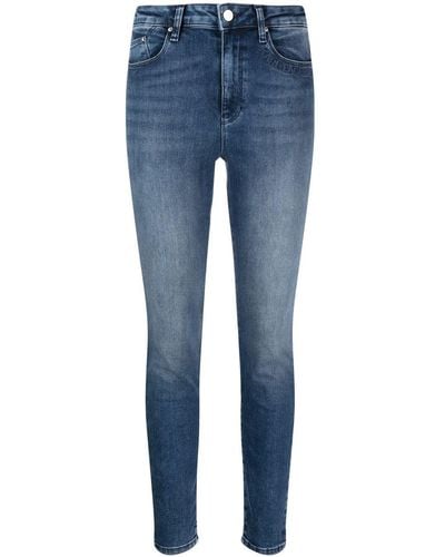 Karl Lagerfeld Slim-Fit-Jeans mit geradem Bein - Blau