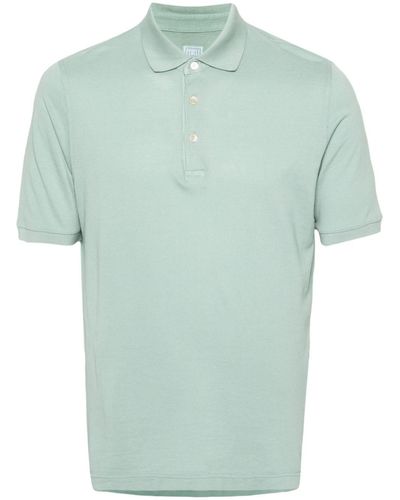 Fedeli Wind cotton polo shirt - Grün