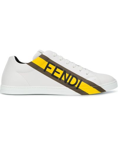 Fendi ロゴ スニーカー - ホワイト