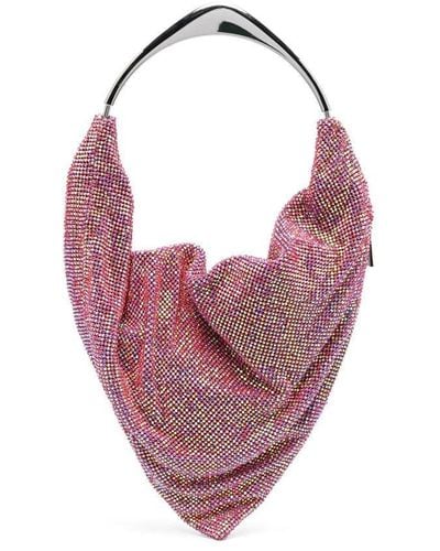 Benedetta Bruzziches Ursolina Crystal-embellished Bag - Pink
