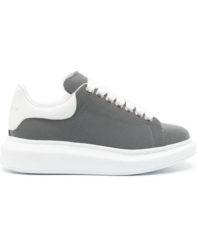Alexander McQueen Sneakers aus Eidechsenleder - Grau