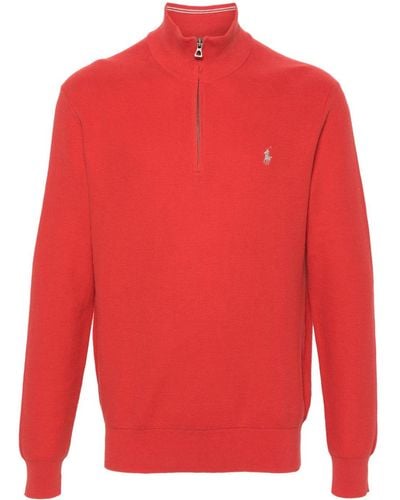 Polo Ralph Lauren Jersey con logo bordado - Rojo