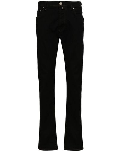 Jacob Cohen Bard Mid-rise Slim-fit Jeans - Black