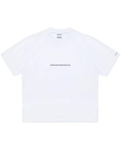 Marcelo Burlon Slogan-print Cotton T-shirt - White