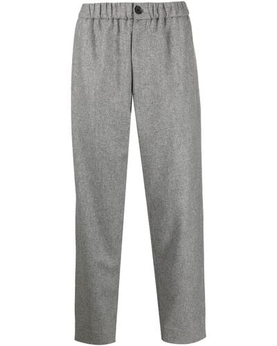 Jil Sander Straight-leg Wool Pants - Gray