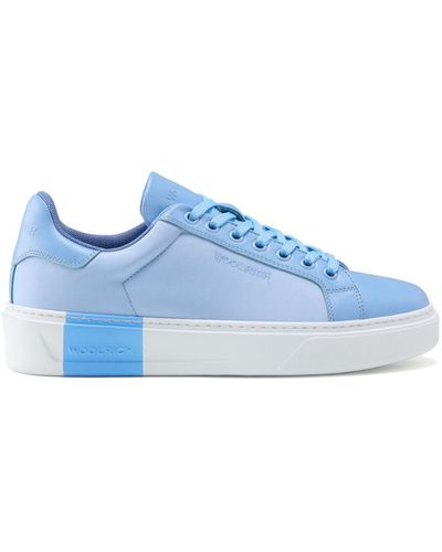 Woolrich Panelled Lace-up Trainers - Blue