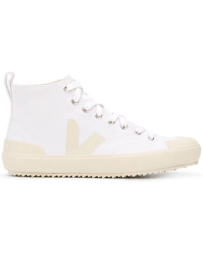 Veja High Top Lace-up Sneakers - White