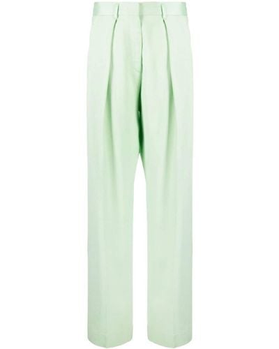 Forte Forte Pantalon ample à pinces - Vert