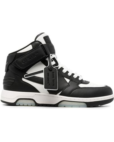 Off-White c/o Virgil Abloh Out Of Office Mid-top Sneakers - Zwart
