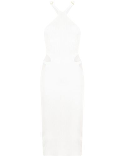 Dion Lee Vestido Lustrate Fork - Blanco