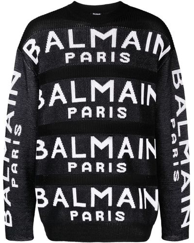 Balmain ロゴ セーター - ブラック