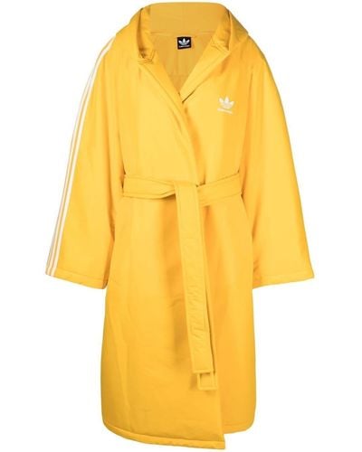 Balenciaga X Adidas Padded Belted Coat - Yellow