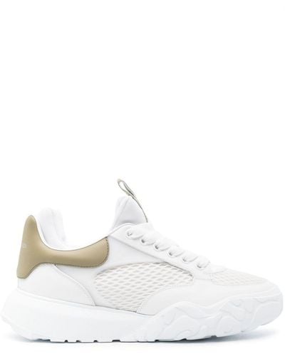 Alexander McQueen Sneakers chunky con inserti - Bianco