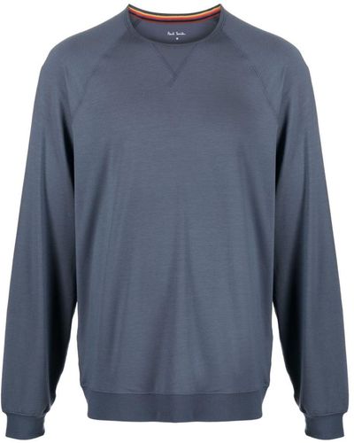 Paul Smith Sweater Met Logo-patch - Blauw