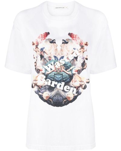 Undercover Wasted Garden Cotton T-shirt - White