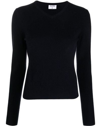 Filippa K Round-neck Cashmere Sweater - Black