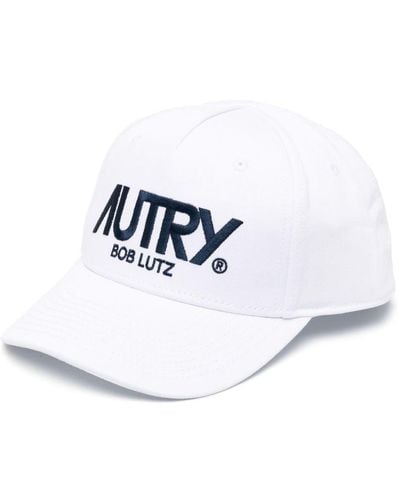 Autry Baseballkappe mit Logo-Stickerei - Weiß