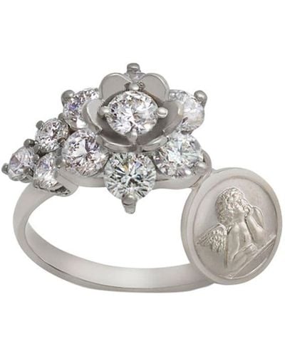 Dolce & Gabbana Ring Met Diamant - Metallic