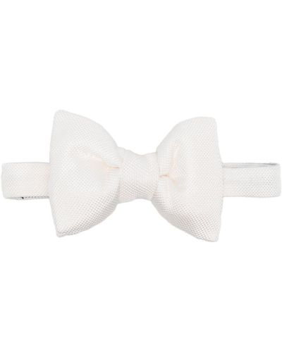 Tom Ford Textured Bow Tie - White