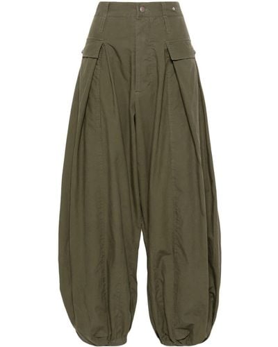 R13 Jesse Cropped Tapered Pants - Green