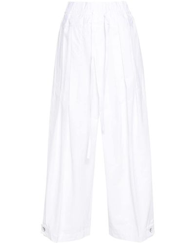 Jil Sander Pantalon en coton - Blanc