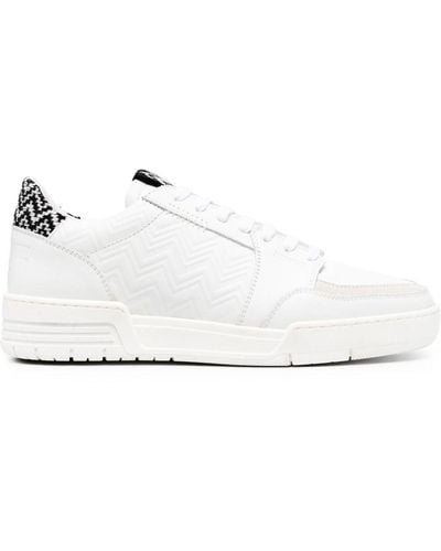 Missoni Zigzag-print Low-top Sneakers - White