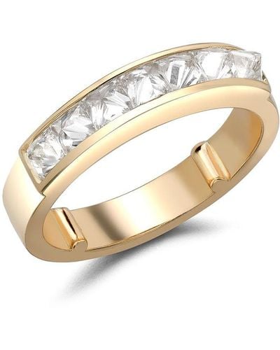 Pragnell Anello RockChic in oro 18kt con diamanti - Metallizzato
