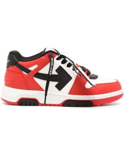 Off-White c/o Virgil Abloh Out Of Office Sneakers - Red
