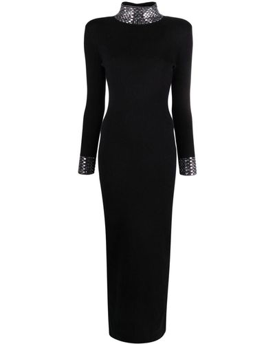 retroféte Monroe Crystal-embellished Maxi Dress - Black