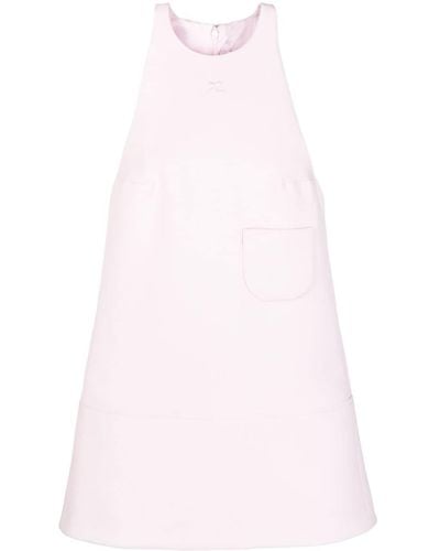 Courreges Langärmeliges Minikleid - Pink