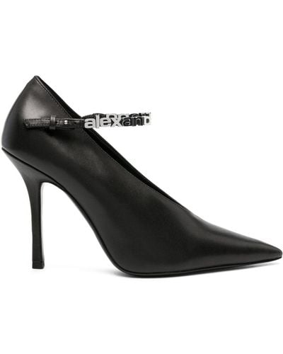 Alexander Wang Zapatos Delphine con tacón de 105mm - Negro