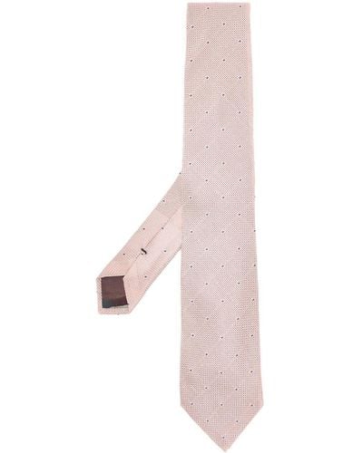 Paul Smith Graphic-print Tie - Pink