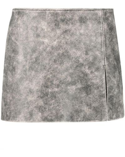 Manokhi Faded Mini Skirt - Grey