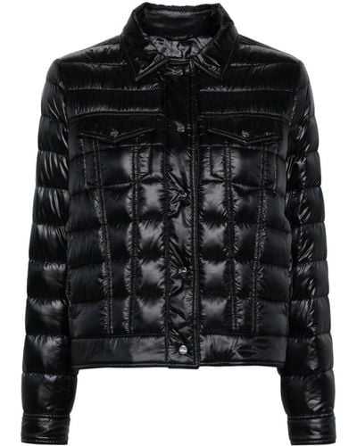 Herno Quilted Puffer Shirt Jacket - Black