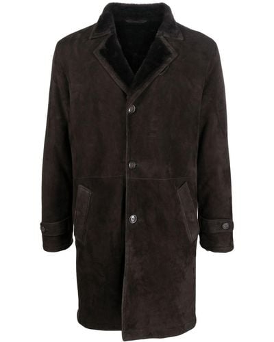 Liska Mantel aus Wildleder - Schwarz