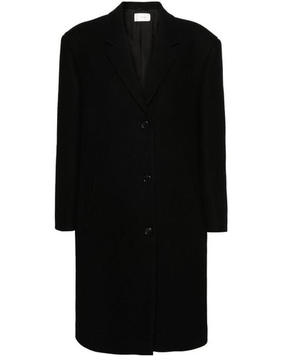 The Row Ardon Button-up Coat - Black