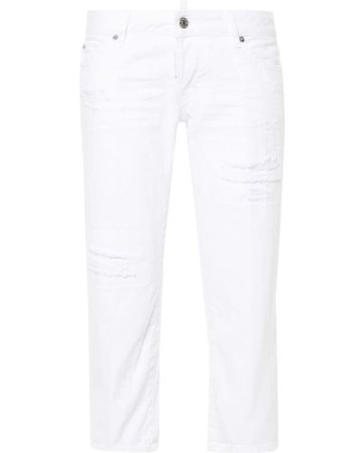 DSquared² Capri Cropped-Jeans - Weiß