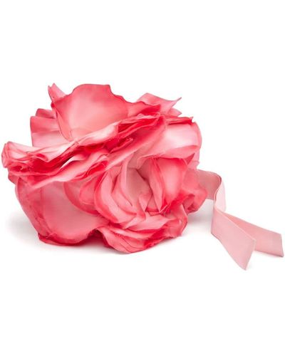 Nina Ricci Flower Corsage Silk Chocker - Pink