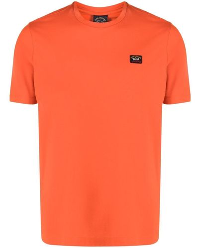 Paul & Shark ロゴ Tシャツ - オレンジ