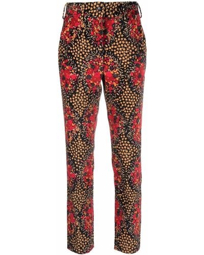 Blazé Milano Pantalones con estampado floral - Negro