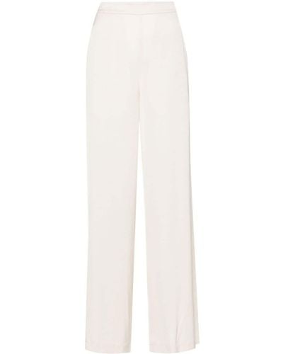 Allude High-waist straight-leg trousers - Bianco