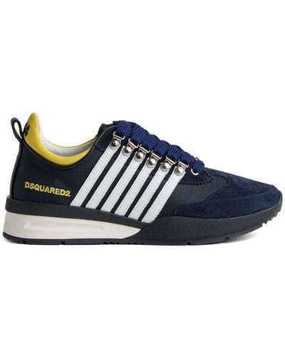 DSquared² Striped Low-top Sneakers - Blue