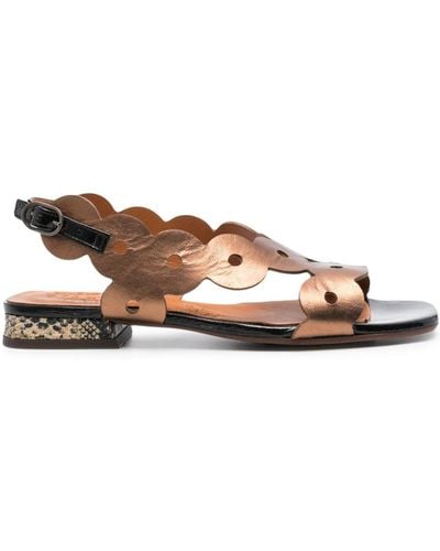 Chie Mihara Teide Metallic Sandals - Brown