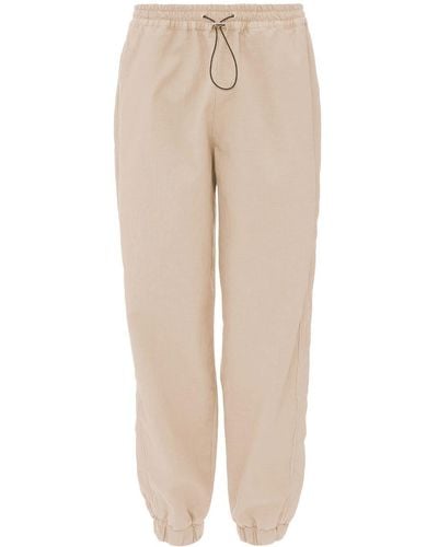 JW Anderson Tapered-leg Track Pants - Natural